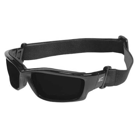Edge Eyewear Kazbek Conversion Kit Vapor Shield, Safety Glasses, Anti-Scratch, Gray Lens, Black Frame SK116-SP
