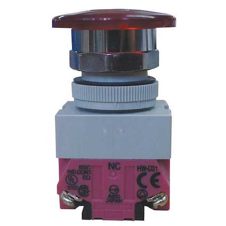 Securitech Emergency Push Button, Metal/Plastic, Red QID-PB1