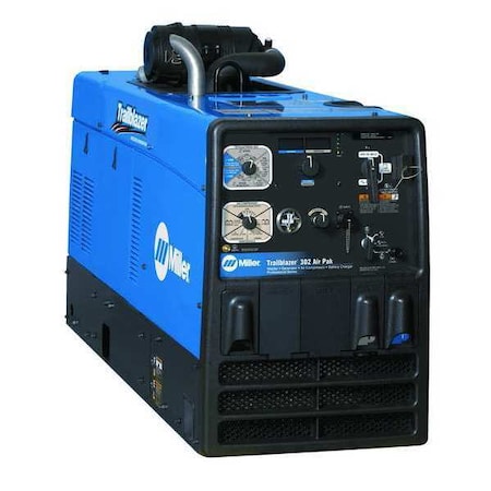 Miller Electric Engine Driven Welder, Trailblazer 302 Air Pak Series, Electric Start, 27 hp, Gas, 13,000 W Peak 907549003