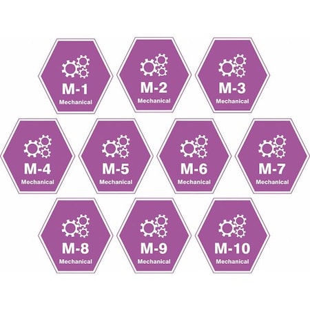 Accuform Energy Source ID Tag, No Header, vinyl, 2-1/2" Width, 2-1/2" Height, Write On Surface: No , 10 PK TDK620XVR