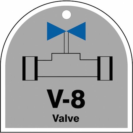 Accuform Energy Source ID Tag, No Header, Plastic, 2-1/2" Width, 2-1/2" Height, Write On Surface: No TDJ208VPE
