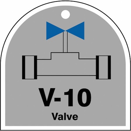 Accuform Energy Source ID Tag, No Header, Plastic, 2-1/2" Width, 2-1/2" Height, Write On Surface: No TDJ210VPE