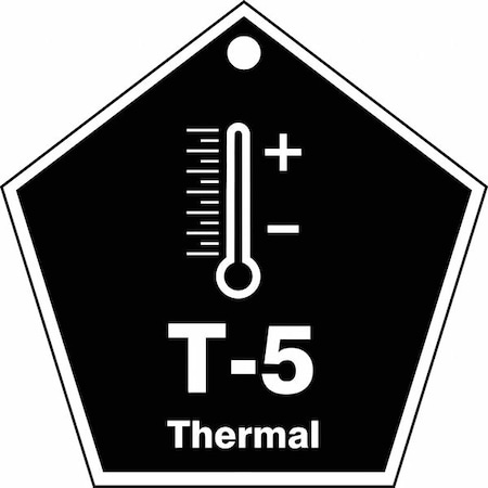 Accuform Energy Source ID Tag, No Header, Plastic, 2-1/2" Width, 2-1/2" Height, Write On Surface: No TDK805VPE
