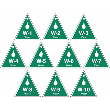 Accuform Energy Source ID Tag, No Header, Plastic, 2-1/2" Width, 2-1/2" Height, Write On Surface: No , 10 PK TDK920VPR