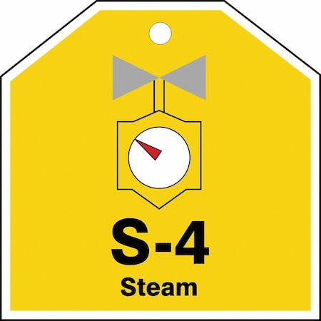 Accuform Energy Source ID Tag, No Header, Plastic, 2-1/2" Width, 2-1/2" Height, Write On Surface: No TDJ104VPE