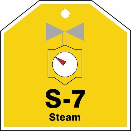Accuform Energy Source ID Tag, No Header, Plastic, 2-1/2" Width, 2-1/2" Height, Write On Surface: No TDJ107VPE