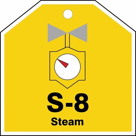 Accuform Energy Source ID Tag, No Header, Plastic, 2-1/2" Width, 2-1/2" Height, Write On Surface: No TDJ108VPE