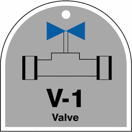Accuform Energy Source ID Tag, No Header, Plastic, 2-1/2" Width, 2-1/2" Height, Write On Surface: No TDJ201VPE