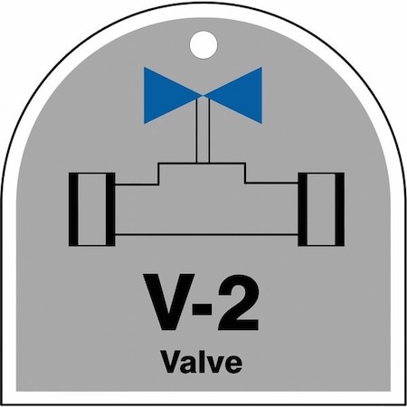 Accuform Energy Source ID Tag, No Header, Plastic, 2-1/2" Width, 2-1/2" Height, Write On Surface: No TDJ202VPE