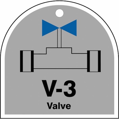 Accuform Energy Source ID Tag, No Header, Plastic, 2-1/2" Width, 2-1/2" Height, Write On Surface: No TDJ203VPE