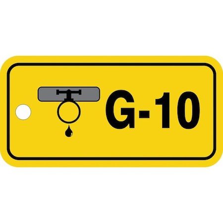 Accuform Energy Source ID Tag, No Header, Plastic, 3" Width, 1-1/2" Height, Write On Surface: No TDF410VPE