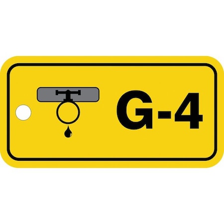 Accuform Energy Source ID Tag, No Header, Plastic, 3" Width, 1-1/2" Height, Write On Surface: No TDF404VPE