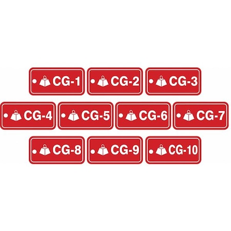 Accuform Energy Source ID Tag, No Header, Plastic, 3" Width, 1-1/2" Height, Write On Surface: No , 10 PK TDF120VPR