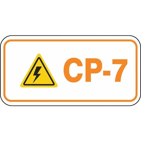 Accuform Energy Source ID Tag, No Header, vinyl, 3" Width, 1-1/2" Height, Write On Surface: No TDF207XVE