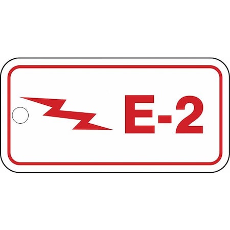 Accuform Energy Source ID Tag, No Header, Plastic, 3" Width, 1-1/2" Height, Write On Surface: No TDF302VPE