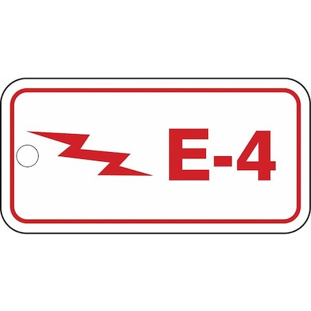 Accuform Energy Source ID Tag, No Header, Plastic, 3" Width, 1-1/2" Height, Write On Surface: No TDF304VPE