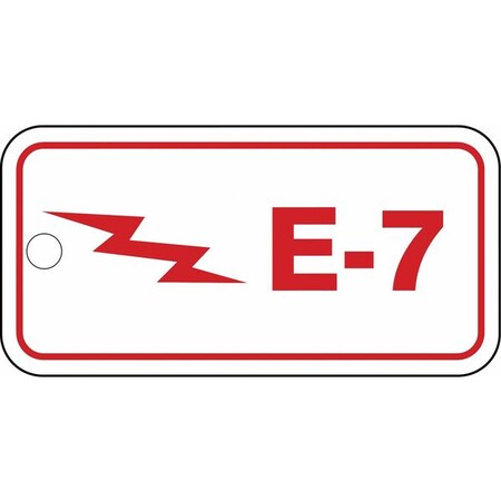 Accuform Energy Source ID Tag, No Header, vinyl, 3" Width, 1-1/2" Height, Write On Surface: No TDF307XVE