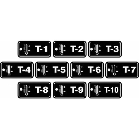 Accuform Energy Source ID Tag, No Header, Plastic, 3" Width, 1-1/2" Height, Write On Surface: No , 10 PK TDF820VPR