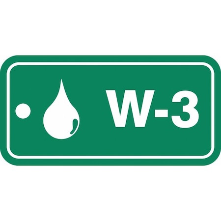 Accuform Energy Source ID Tag, No Header, Plastic, 3" Width, 1-1/2" Height, Write On Surface: No TDF903VPE
