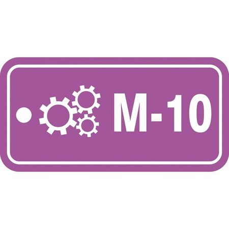 Accuform Energy Source ID Tag, No Header, Plastic, 3" Width, 1-1/2" Height, Write On Surface: No TDF610VPE