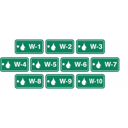 Accuform Energy Source ID Tag, No Header, Plastic, 3" Width, 1-1/2" Height, Write On Surface: No , 10 PK TDF920VPR