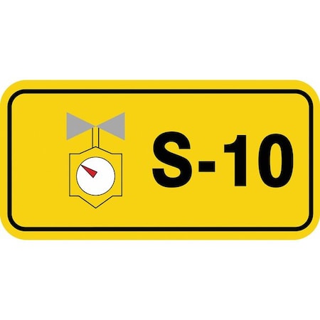 Accuform Energy Source ID Tag, No Header, vinyl, 3" Width, 1-1/2" Height, Write On Surface: No TDJ310XVE