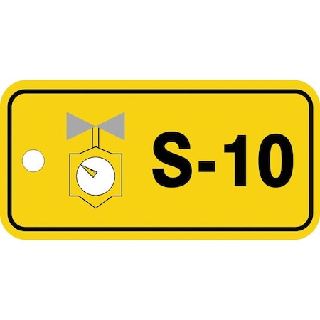 Accuform Energy Source ID Tag, No Header, Plastic, 3" Width, 1-1/2" Height, Write On Surface: No TDJ310VPE