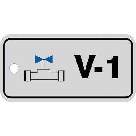 Accuform Energy Source ID Tag, No Header, Plastic, 3" Width, 1-1/2" Height, Write On Surface: No TDJ401VPE