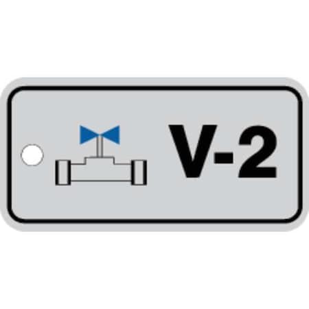 Accuform Energy Source ID Tag, No Header, Plastic, 3" Width, 1-1/2" Height, Write On Surface: No TDJ402VPE