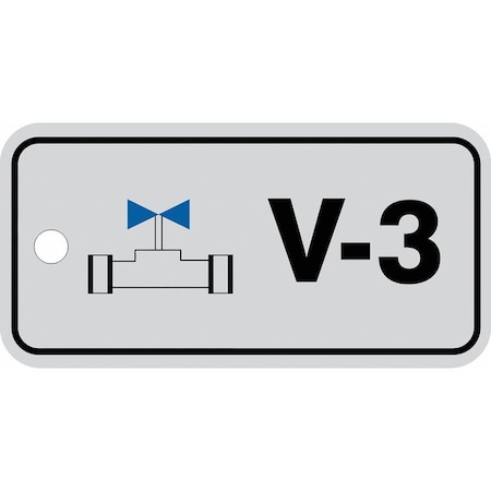 Accuform Energy Source ID Tag, No Header, Plastic, 3" Width, 1-1/2" Height, Write On Surface: No TDJ403VPE
