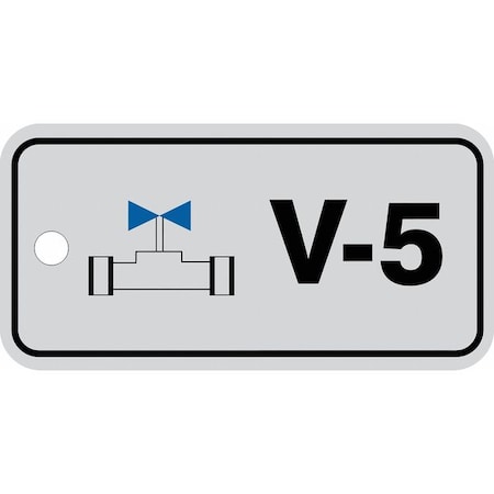 Accuform Energy Source ID Tag, No Header, Plastic, 3" Width, 1-1/2" Height, Write On Surface: No TDJ405VPE