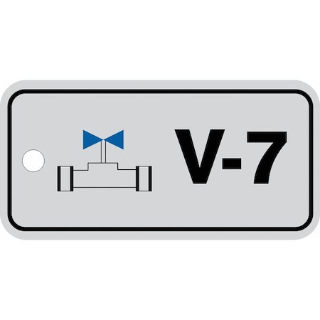 Accuform Energy Source ID Tag, No Header, Plastic, 3" Width, 1-1/2" Height, Write On Surface: No TDJ407VPE