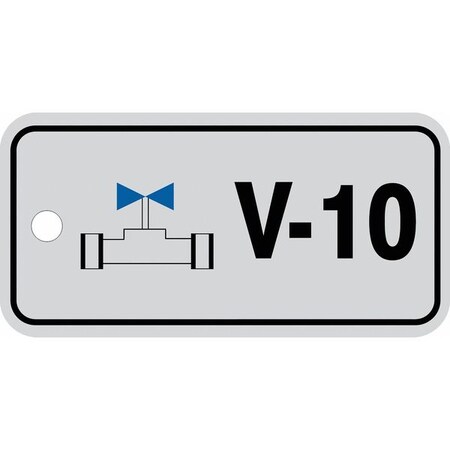 Accuform Energy Source ID Tag, No Header, Plastic, 3" Width, 1-1/2" Height, Write On Surface: No TDJ410VPE