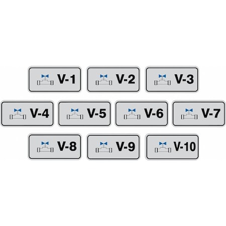 Accuform Energy Source ID Tag, No Header, vinyl, 3" Width, 1-1/2" Height, Write On Surface: No , 10 PK TDJ420XVR