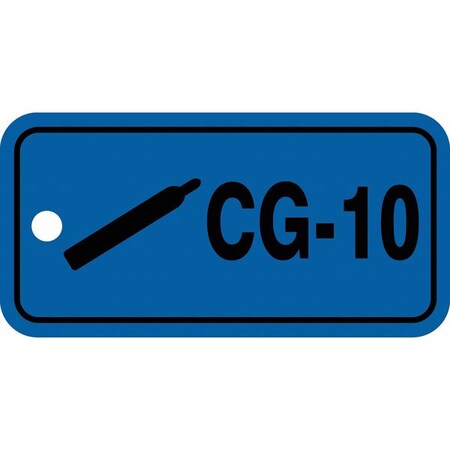 Accuform Energy Source ID Tag, No Header, Plastic, 3" Width, 1-1/2" Height, Write On Surface: No TDJ710VPE