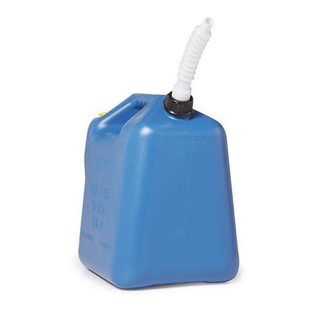 Wedco Water Container, 5 gal., Blue, 14-3/4 in. H 82300G