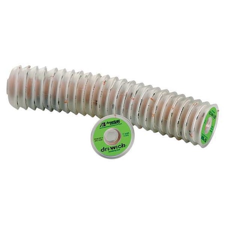 American Beauty Tools Desoldering Braid, 5 ft, Green, Copper, PK25 484-3