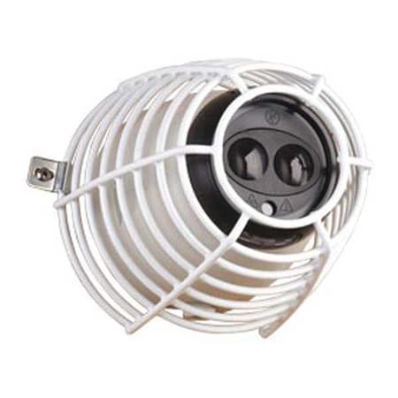 Safety Technology International Fire Alarm Protective Cover, Steel, Surface Mount, 6 5/8 in W x 6 5/8 in H x 5 3/4 in D, White STI-9840