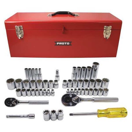 Proto 1/4", 3/8" Drive SAE, 53 pcs J47053A