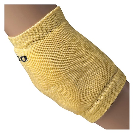 Heelbo Elbow Sleeve, Nylon, Pull-Over, Yellow, Size S D 12037
