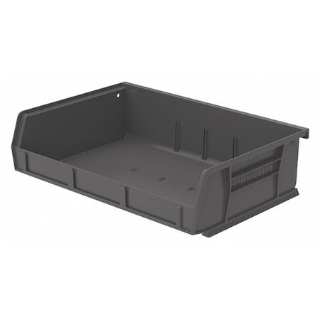 Akro-Mils Hang and Stack Bin, Industrial Grade Polymer, Black