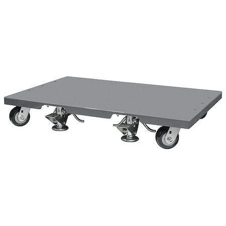 Akro-Mils Dolly, Gray, Solid With Lip Down Platform 30661DOLLYGY