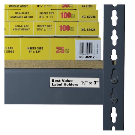 C-Line Products Label Holder, Self Adhesive, 1/2"L, PK50 87607