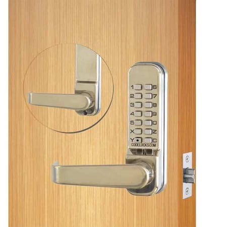 Codelocks Mechanical Lockset, Powder Coated, Lever CL415-SS