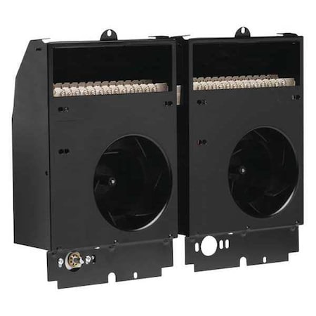 Cadet Recessed Electric Wall-Mount Heater, Recessed or Surface, 4000/3000W W, 240/208V AC, Black CST402T