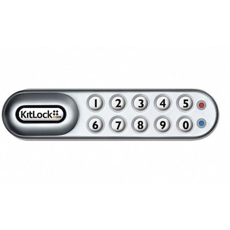 Codelocks Electronic Keyless Lock, Gray, Powder Coated Finish KL1006KIT-SG-RH-Clean