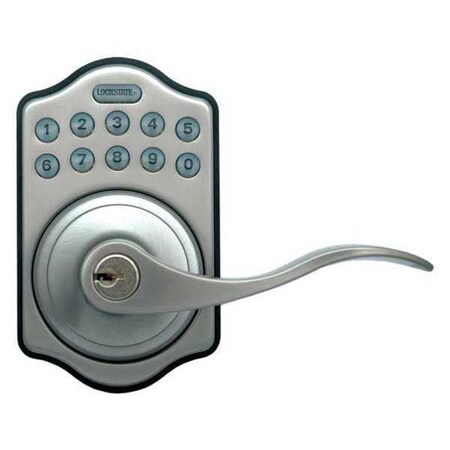 Lockstate Keyless, Keypad, 7-1/2"IH, (4)AA, 10 Keys LS-L500-SN
