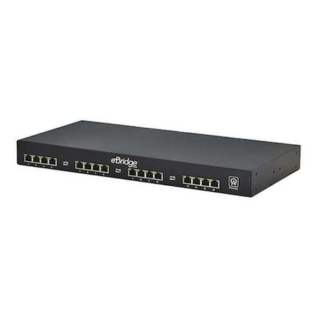 Altronix PoE Extender, 16 Cam. Inputs, 19-1/8" W EBRIDGE16PCRM