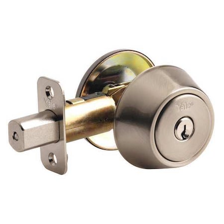 Yale Deadbolt, Satin Nickel, Heavy-Duty D981N01