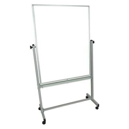 Luxor Dry Erase Board, Steel, 48 in, 36 in, Aluminum Frame, White, Gloss MB3648WW